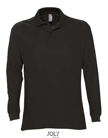 SOL´S Long Sleeve Polo Star Black M (L539)