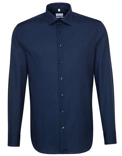 Seidensticker Men´s Shirt Shaped Fit Long Sleeve Dark Blue 40 (SN021000)