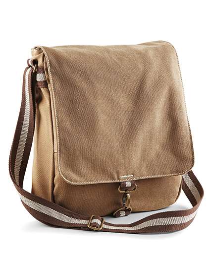 Quadra Vintage Canvas Messenger Sahara 29 x 34 x 10 cm (QD611)