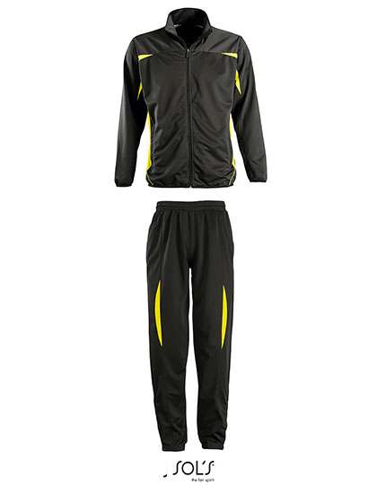 SOL´S Club Tracksuit Camp Nou Black/Lemon XL (LT90300)