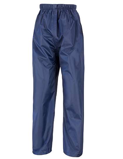 Result Core Junior Rain Trousers Navy S (5-6) (RT226J)