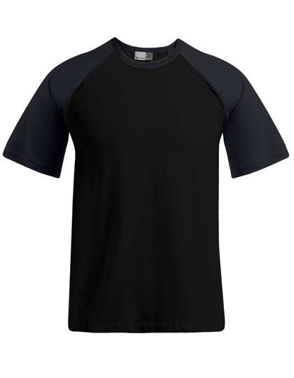 Promodoro Men´s Raglan T Black/Charcoal (Solid) XS (E1060)