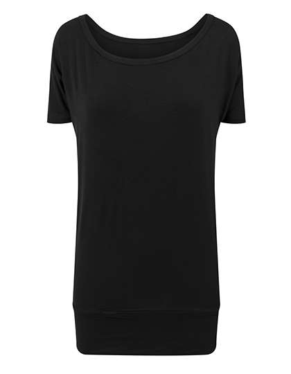 Build Your Brand Ladies´ Viscose Tee Black XL (BY040)