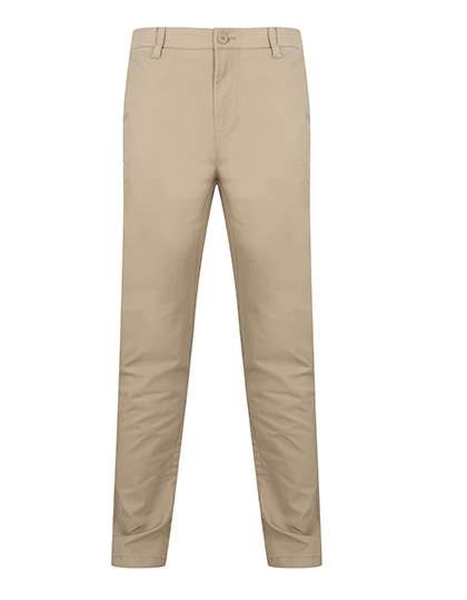 Henbury Men´s Stretch Chino with Flex Waistband Stone 30/32 (W650)