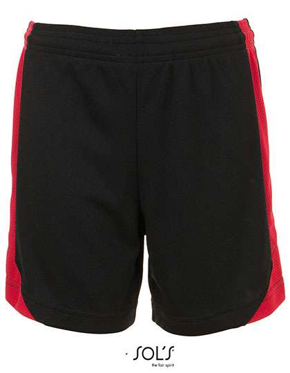 SOL´S Olimpico Contrast Short Black/Red XL (LT01718)