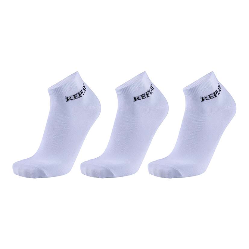 Replay Low Cut Socks (3 Pair Banderole) Dark Blue/Grey 39/42 (RP100629)