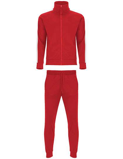 Roly Sport Creta Tracksuit Red 60/Black 02 XXL (RY6410)