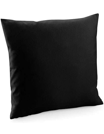 Westford Mill Fairtrade Cotton Canvas Cushion Cover Black 30 x 50 cm (WM350)