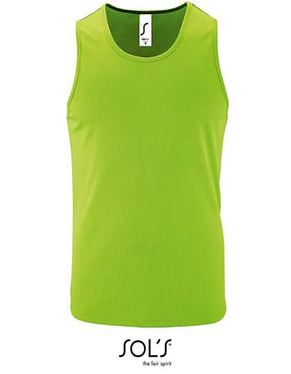 SOL´S Men´s Sports Tank Top Sporty Neon Green M (L02073)