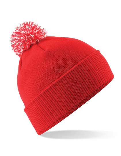 Beechfield Junior Snowstar® Beanie Bright Red/Off White One Size (CB450B)