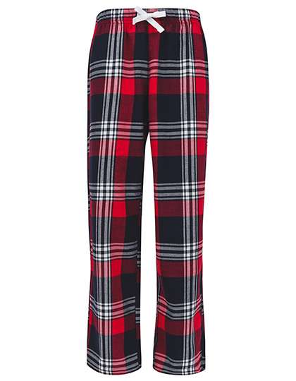 SF Minni Kids´ Tartan Lounge Pants Red-Navy Check 5/6 Jahre (SM83)