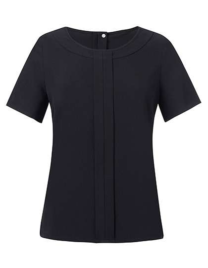 Brook Taverner Women´s Verona Short Sleeve Blouse Black 26 (54) (BR803)