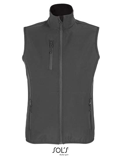 SOL´S Women´s Falcon Zipped Softshell Bodywarmer Charcoal Grey (Solid) M (L03826)