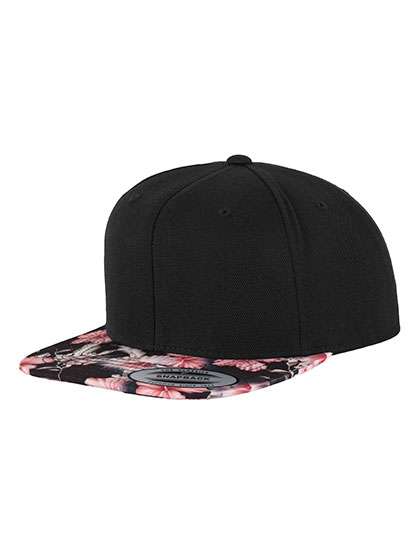 FLEXFIT Floral Snapback Black/Red (Floral) One Size (FX6089F)