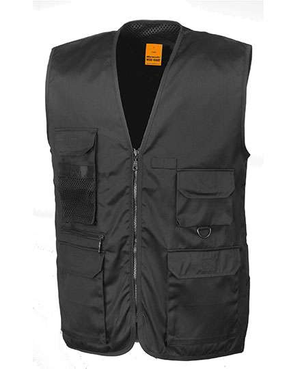 Result WORK-GUARD Safari Waistcoat Black XXL (RT45)