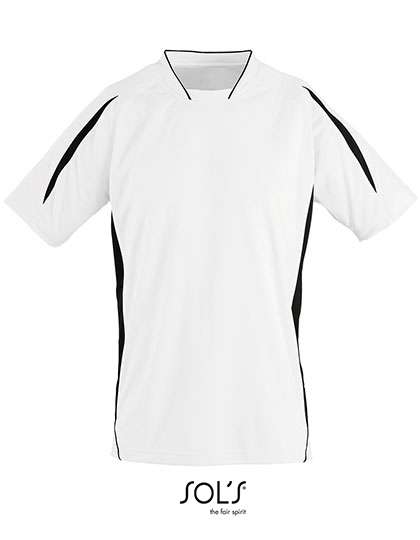 SOL´S Short Sleeve Shirt Maracana 2 White/Black XL (LT01638)