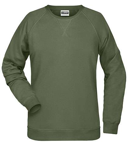 James&Nicholson Ladies´ Sweat Olive XS (JN8021)