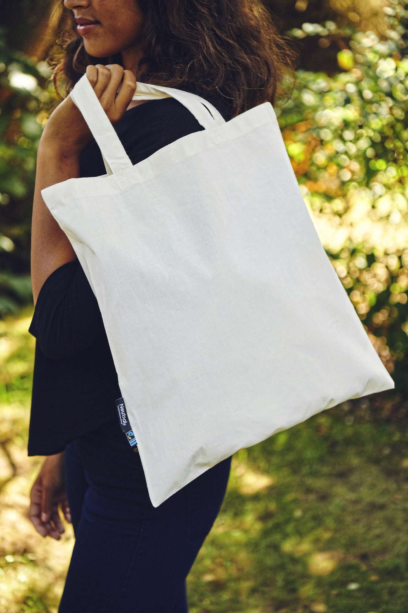 Neutral Shopping Bag Short Handles Navy 38 x 42 cm (NE90004)