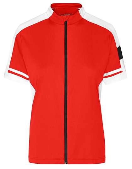 James&Nicholson Ladies´ Bike-T Full Zip Red L (JN453)