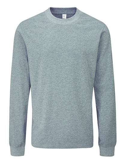 Mantis Essential Heavy Long Sleeve T Heather Grey Melange S (P06)