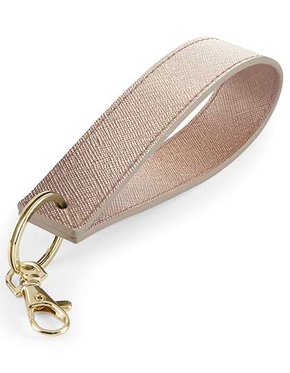 BagBase Boutique Wristlet Keyring Rose Gold 13 x 2.6 cm (BG747)