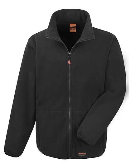 Result WORK-GUARD Heavy Duty Microfleece Jacket Black XS (RT330)