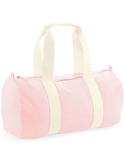 Westford Mill EarthAware® Organic Barrel Bag Pastel Pink 50 x 25 x 25 cm (WM814)