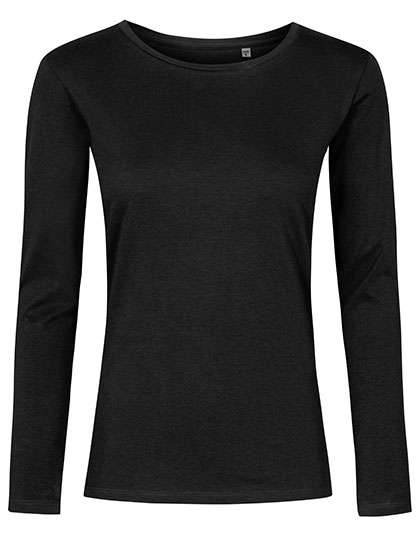 X.O by Promodoro Women´s Roundneck T-Shirt Long Sleeve Black S (XO1565)