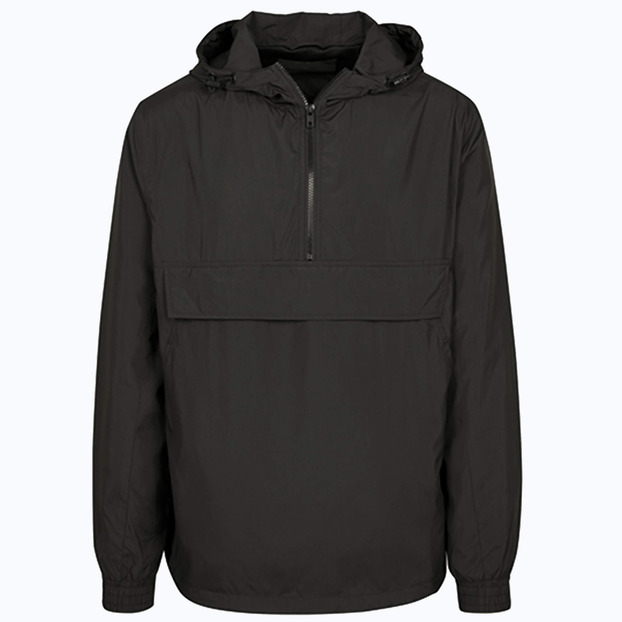 Build Your Brand Basic Pull Over Jacket Black 5XL (BY096)