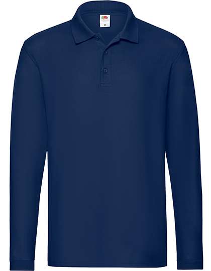 Fruit of the Loom Premium Long Sleeve Polo Navy 3XL (F541N)