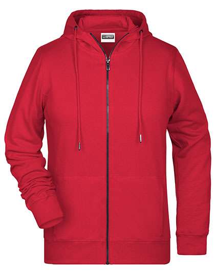 James&Nicholson Ladies´ Zip-Hoody Red XL (JN8025)