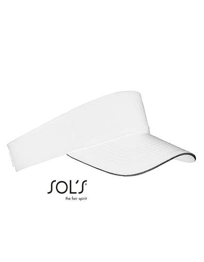 SOL´S Unisex Visor Ace White/Black One Size (LC01196)