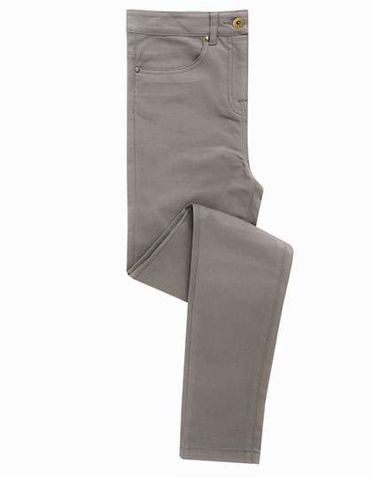 Premier Workwear Women´s Performance Chino Jeans Steel (ca. Pantone Cool Grey 11C) 48 (20)/31 (PW570)