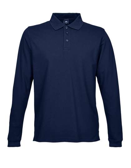 Tee Jays Men´s Luxury Stretch Long Sleeve Polo Navy XL (TJ1406)