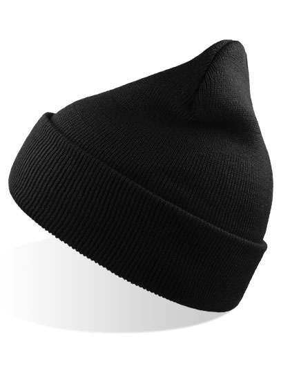 Atlantis Headwear Wind Beanie Recycled Black One Size (AT125)