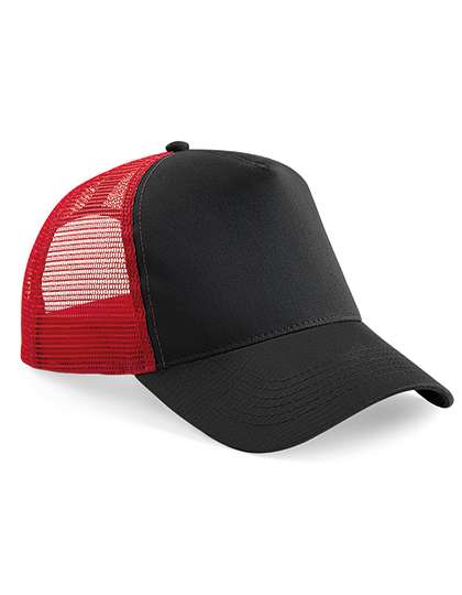 Beechfield Snapback Trucker Black/Classic Red One Size (CB640)