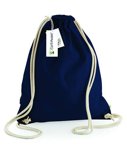 Westford Mill EarthAware® Organic Gymsac French Navy 37 x 47 cm (WM810)