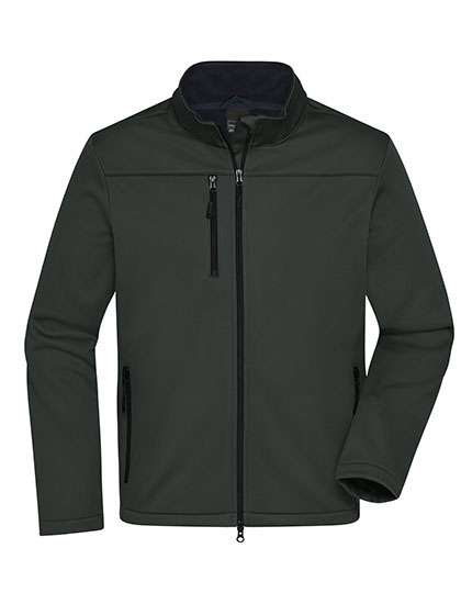 James&Nicholson Men´s Softshell Jacket Graphite L (JN1172)