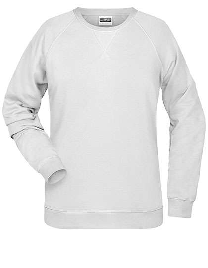 James&Nicholson Ladies´ Sweat White S (JN8021)