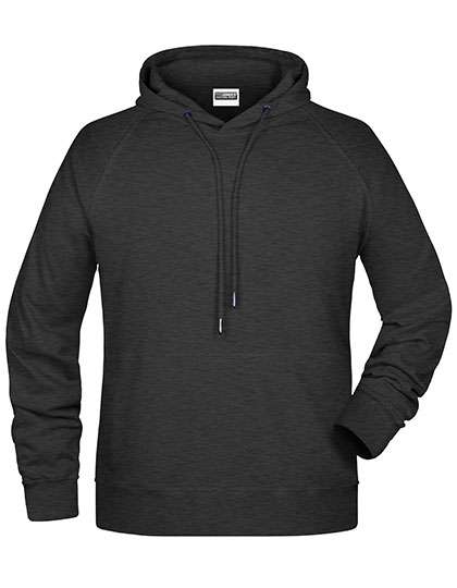 James&Nicholson Men´s Hoody Black Heather 4XL (JN8024)