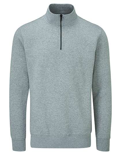 Mantis The Quarter Zip Sweat Heather Grey Melange XL (P197)