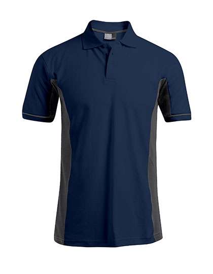 Promodoro Men´s Functional Contrast Polo Navy/Light Grey (Solid) L (E4520)