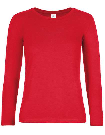 B&C Women´s T-Shirt #E190 Long Sleeve Red S (BCTW08T)