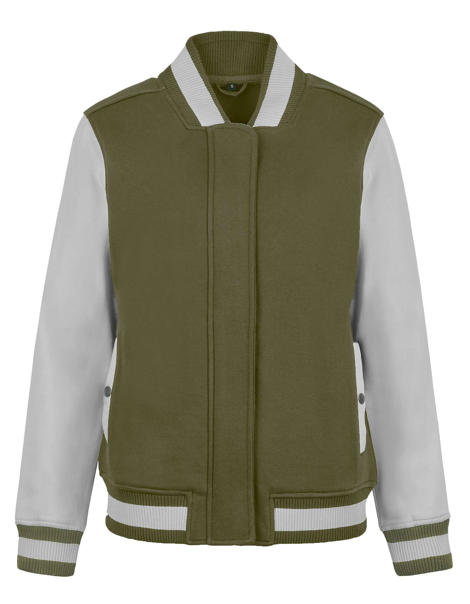 HRM Women´s Premium College Jacket Olive/Stone XS (HRM809)