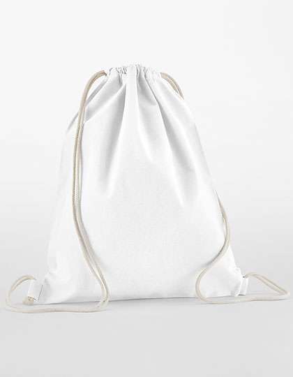 Westford Mill Organic Cotton InCo. Gymsac White 37 x 46 cm (WM160)