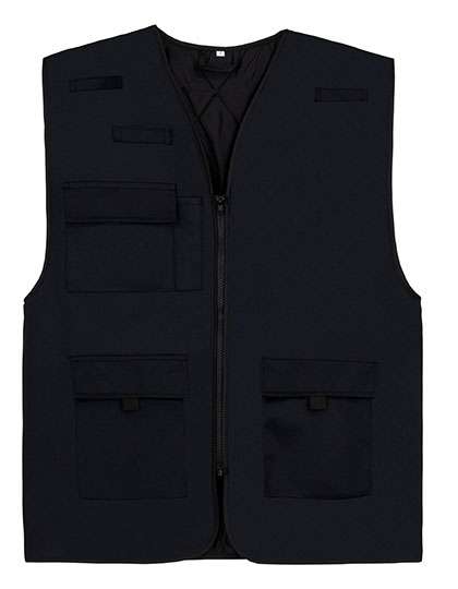 Korntex Padded Multifunctional Work Vest Kiel CO² Neutral Black M (KX166)