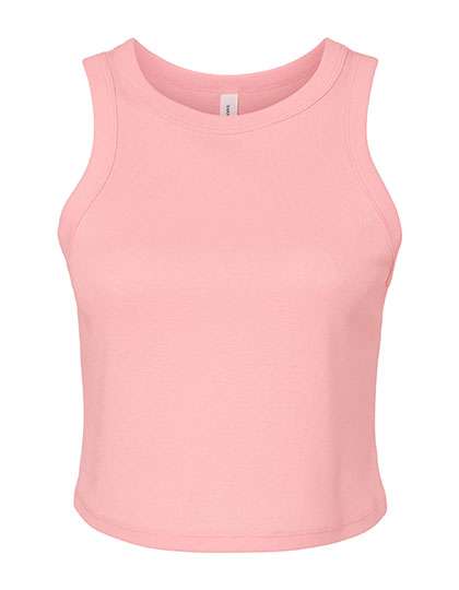 Bella Women´s Micro Rib Racer Tank Solid Pink Blend M (BL1019)