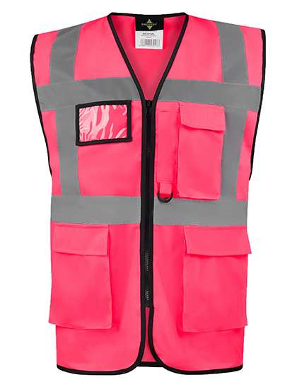 Korntex CO² Neutral Multifunctional Executive Safety Vest Hamburg Neon Pink XL (KX810)