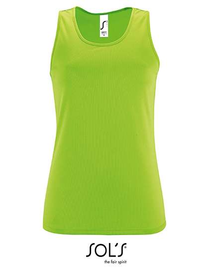 SOL´S Women´s Sports Tank Top Sporty Neon Green L (L02117)