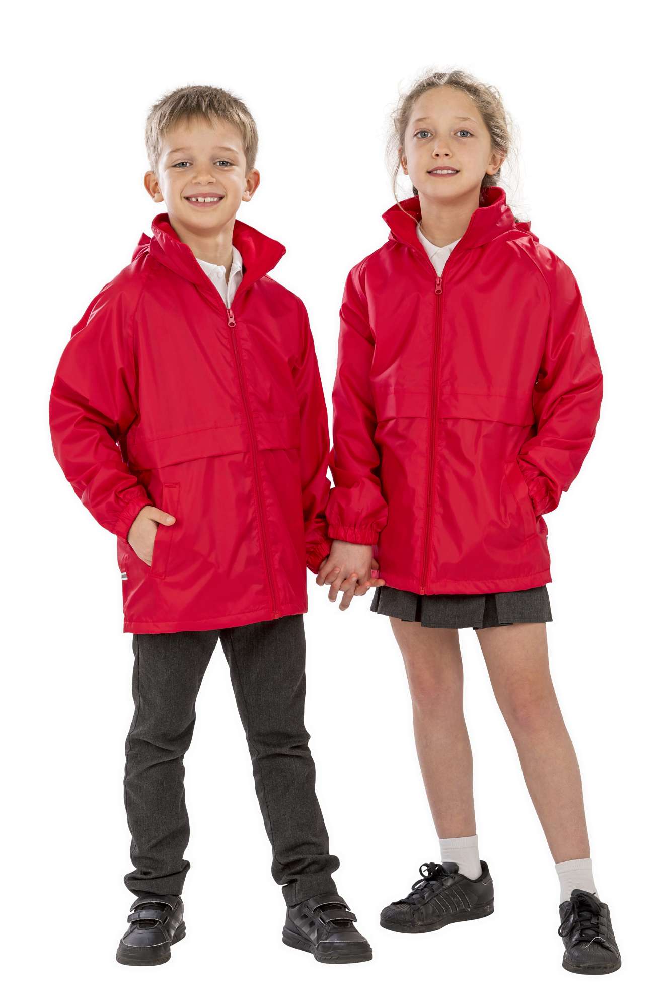 Result Core Junior Microfleece Lined Jacket Red L (9-10) (RT203J)